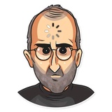 Steve Jobs WhatsApp Sticker #24