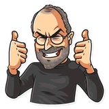 Steve Jobs WhatsApp Sticker #3