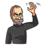 Steve Jobs WhatsApp Sticker #5