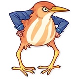 Birds With Arms WhatsApp Sticker #10