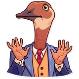 Birds With Arms WhatsApp Sticker #12