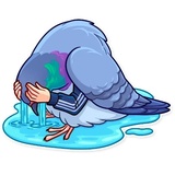 Birds With Arms WhatsApp Sticker #13