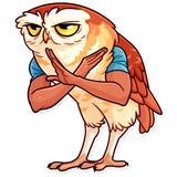 Birds With Arms WhatsApp Sticker #16