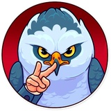 Birds With Arms WhatsApp Sticker #18