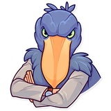 Birds With Arms WhatsApp Sticker #20