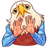 Birds With Arms WhatsApp Sticker #22