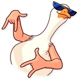 Birds With Arms WhatsApp Sticker #24