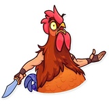 Birds With Arms WhatsApp Sticker #4