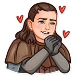 Arya Stark WhatsApp Sticker #10