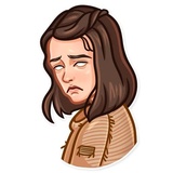 Arya Stark WhatsApp Sticker #12