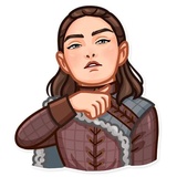 Arya Stark WhatsApp Sticker #15