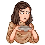 Arya Stark WhatsApp Sticker #16