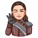 Arya Stark WhatsApp Sticker #17