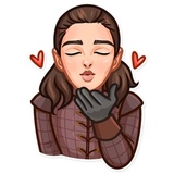 Arya Stark WhatsApp Sticker #2