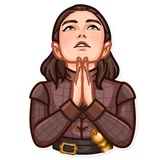 Arya Stark WhatsApp Sticker #20