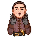 Arya Stark WhatsApp Sticker #3