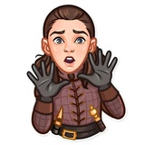 Arya Stark WhatsApp Sticker #4