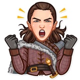 Arya Stark WhatsApp Sticker #6