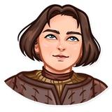 Arya Stark WhatsApp Sticker #8