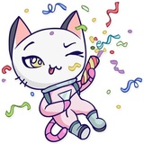 Astro Kitty WhatsApp Sticker #12