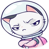 Astro Kitty WhatsApp Sticker #13