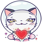 Astro Kitty WhatsApp Sticker #22