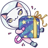 Astro Kitty WhatsApp Sticker #23