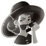 Audrey Glamour WhatsApp Sticker #13
