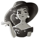 Audrey Glamour WhatsApp Sticker #20