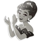 Audrey Glamour WhatsApp Sticker #3