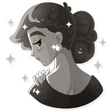 Audrey Glamour WhatsApp Sticker #9