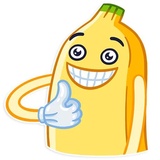 Banana WhatsApp Sticker #3