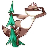Bandit Raccoon WhatsApp Sticker #16