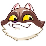 Bandit Raccoon WhatsApp Sticker #24