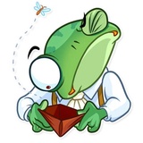 Banker Frog WhatsApp Sticker #11