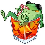 Banker Frog WhatsApp Sticker #15