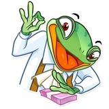 Banker Frog WhatsApp Sticker #16