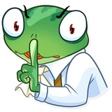 Banker Frog WhatsApp Sticker #6