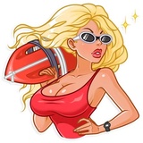 Baywatch WhatsApp Sticker #22