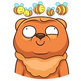 Honey Bear WhatsApp Sticker #17