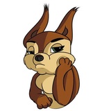 Bella the Squirrel WhatsApp Sticker #5