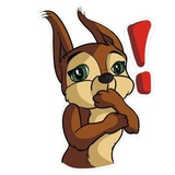 Bella the Squirrel WhatsApp Sticker #9