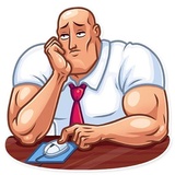 Bodybuilder WhatsApp Sticker #10