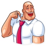 Bodybuilder WhatsApp Sticker #14