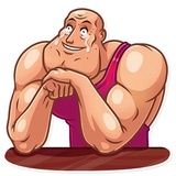 Bodybuilder WhatsApp Sticker #15