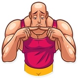 Bodybuilder WhatsApp Sticker #19
