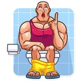Bodybuilder WhatsApp Sticker #22