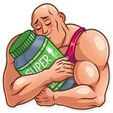 Bodybuilder WhatsApp Sticker #23