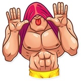 Bodybuilder WhatsApp Sticker #24