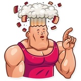 Bodybuilder WhatsApp Sticker #26